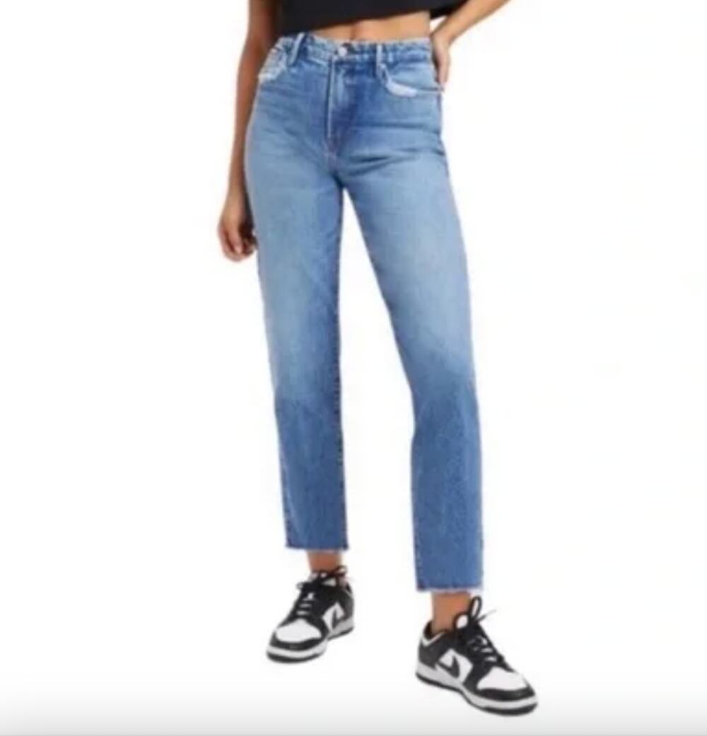 Good American Good Vintage Jeans High Rise Straight Leg Size 4 NEW